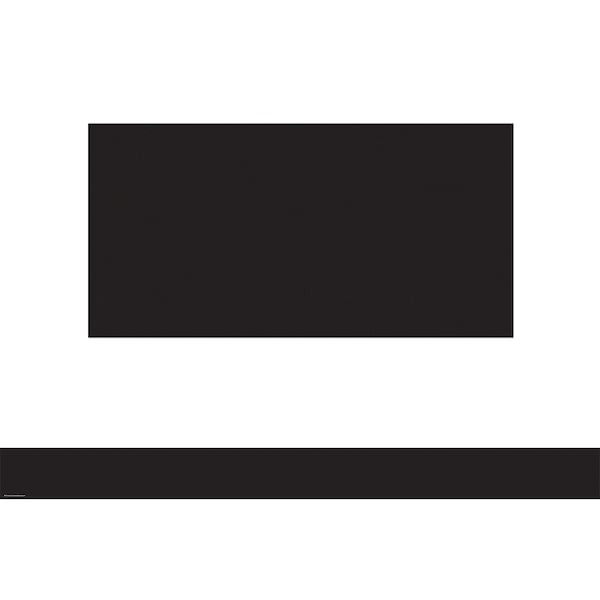 Teacher Created Resources Black Straight Border Trim, 35 Feet/Pack, PK6 TCR5789 - main